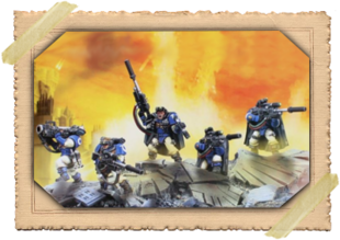 Warhammer 40000 Space Marine Scouts with Sniper Rifles