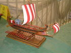 model římské válečné loďi