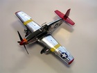 model letadla P-51c Mustang Red tails, Macon Belle