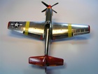 model letadla P-51c Mustang Red tails, Macon Belle